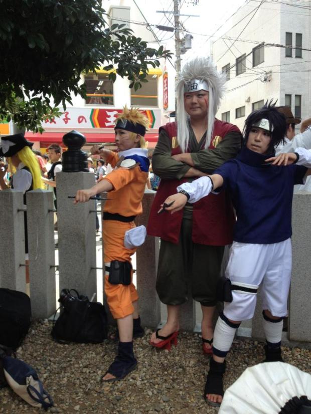 Sasuke, Jiraya, and Naruto