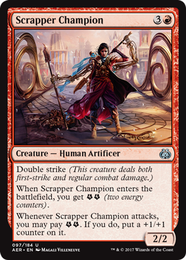 two card combos mtg Defiant Salvager [Aether Revolt] main image 0